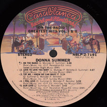 Load image into Gallery viewer, Donna Summer : On The Radio - Greatest Hits Vol. I &amp; II (2xLP, Comp, P/Mixed, 16 )