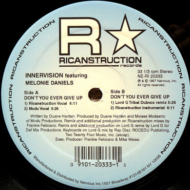 Modu Presents Innervision (4) Featuring Melonie Daniels : Don't You Ever Give Up (12