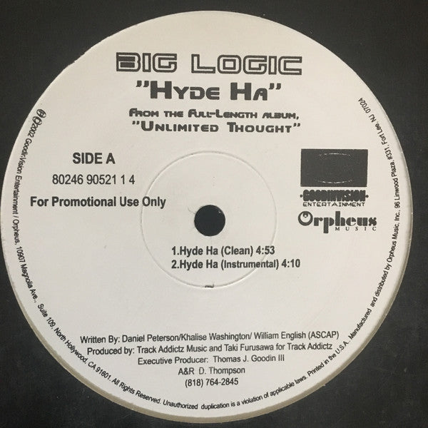 Big Logic : Hyde Ha / Stackin Notes (12