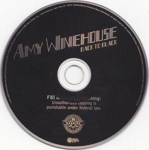 Amy Winehouse : Back To Black (CD, Album, RE)