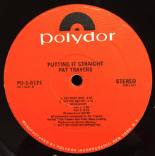 Load image into Gallery viewer, Pat Travers : Putting It Straight (LP, Album, Ric)