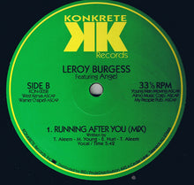 Load image into Gallery viewer, Leroy Burgess Featuring Angel (6) : Running After You (12&quot;, Single)