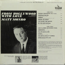 Load image into Gallery viewer, Matt Monro : From Hollywood With Love (LP)