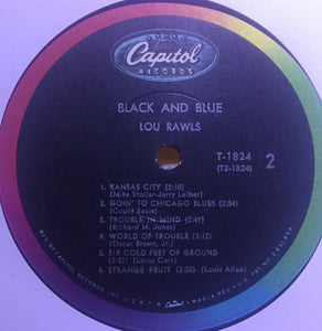 Lou Rawls : Black And Blue (LP, Album, Mono)