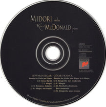 Load image into Gallery viewer, Elgar* &amp; Franck* - Midori*, Robert McDonald : Elgar: Violin Sonata In E Minor, Op. 82 / Franck: Violin Sonata In A Major (CD, Album)