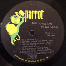 Load image into Gallery viewer, Tom Jones : Live In Las Vegas (LP, Album, BW)