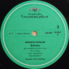 Load image into Gallery viewer, Friedrich Schiller, Ernst Ginsberg, Maria Becker : Balladen (LP, Mono, RE)