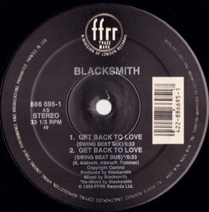 Blacksmith : Get Back To Love (12")