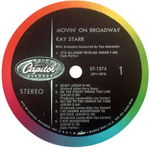 Load image into Gallery viewer, Kay Starr : Movin' on Broadway (LP)