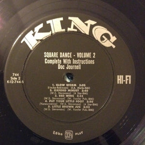 "Doc" Journell* : Square Dance - Volume 2 Complete With Instructions  (LP, Album, Boo)