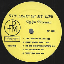 Load image into Gallery viewer, Ralph Freeman : The Light Of My Life (LP, Album)