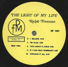 Load image into Gallery viewer, Ralph Freeman : The Light Of My Life (LP, Album)