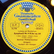 Load image into Gallery viewer, Ludwig Van Beethoven - Berliner Philharmoniker · Herbert von Karajan : Symphonie Nr. 4 (LP, RP)
