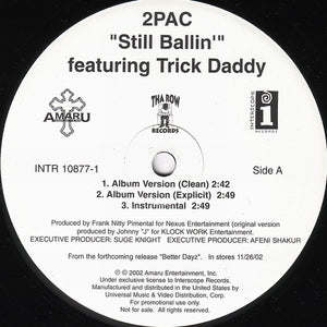 2Pac : Still Ballin' / Fuck Em All (12", Promo)