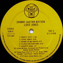 Load image into Gallery viewer, Johnny Guitar Watson : Love Jones (LP, Album, 18)