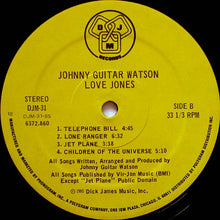 Load image into Gallery viewer, Johnny Guitar Watson : Love Jones (LP, Album, 18)