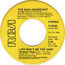 Load image into Gallery viewer, The Main Ingredient : You&#39;ve Been My Inspiration / Life Won&#39;t Be The Same (7&quot;, Promo)