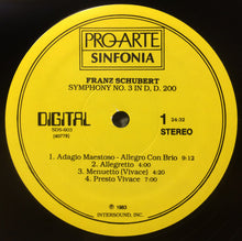 Load image into Gallery viewer, John Perras, Wiener Symphoniker, Franz Schubert : Symphonies 3 &amp; 4 "Tragic" (LP)