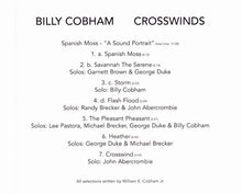 Load image into Gallery viewer, Billy Cobham : Crosswinds (CD, Album, RE)