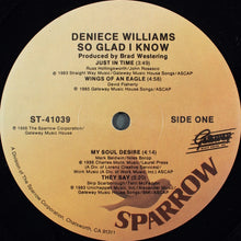 Load image into Gallery viewer, Deniece Williams : So Glad I Know (LP, Album)