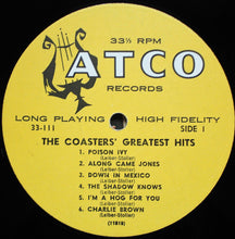 Load image into Gallery viewer, The Coasters : The Coasters&#39; Greatest Hits (LP, Comp, Mono)