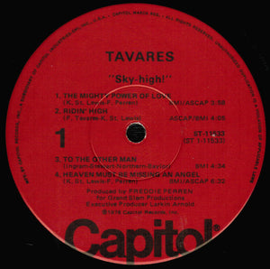 Tavares : Sky-High! (LP, Album, Win)