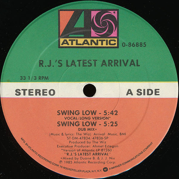 R.J.'s Latest Arrival : Swing Low (12