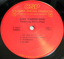 Load image into Gallery viewer, The Yardbirds Featuring Jimmy Page : Live Yardbirds!  (LP, Album, RE)