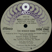 Load image into Gallery viewer, The Wonder Band : Whole Lotta Love (12&quot;, Promo)