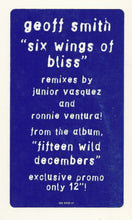 Load image into Gallery viewer, Geoff Smith : Six Wings Of Bliss (12&quot;, Promo)