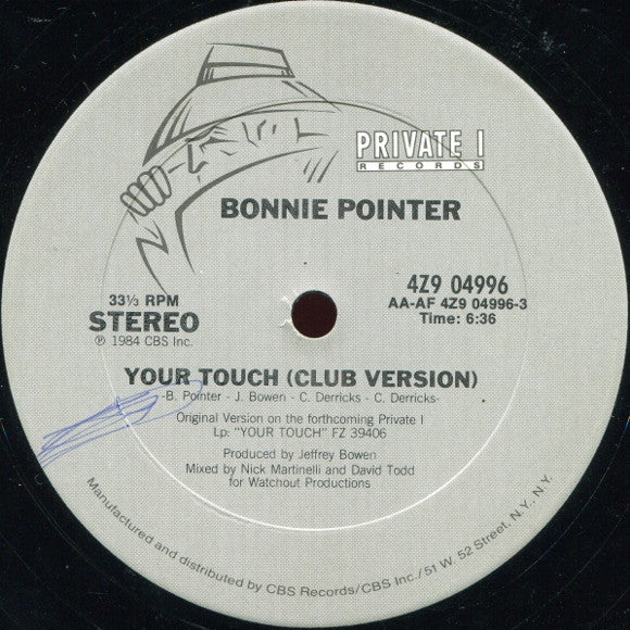 Bonnie Pointer : Your Touch (12