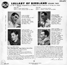 Load image into Gallery viewer, Various : Lullaby Of Birdland (Volume 2) (7", EP, Mono)