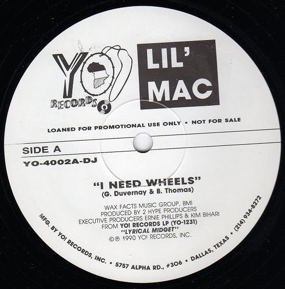 Mac (2) : I Need Wheels / Disco Jam (12