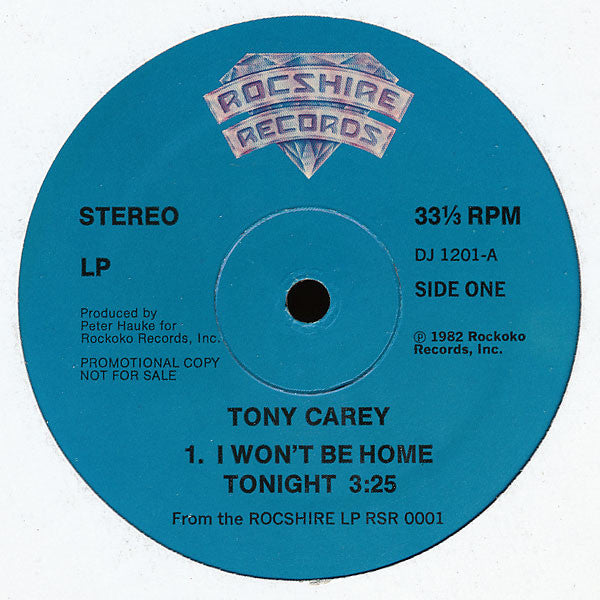 Tony Carey : I Won't Be Home Tonight (12