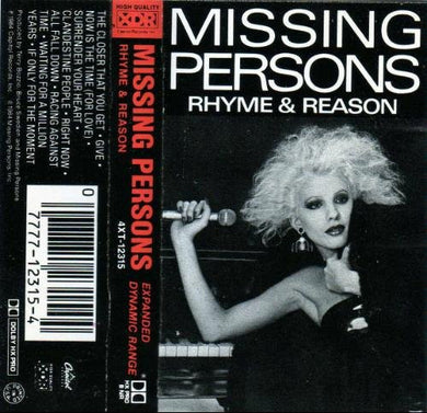 Missing Persons : Rhyme & Reason (Cass, Album, Dol)