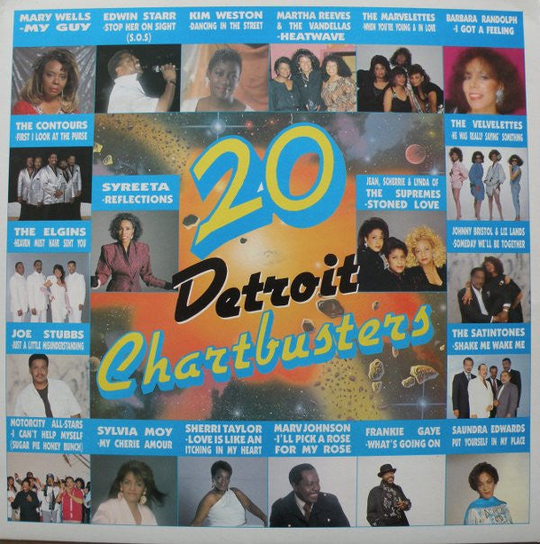 Various : 20 Detroit Chartbusters (LP, Comp)