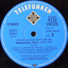 Load image into Gallery viewer, Johann Sebastian Bach – Concentus Musicus Wien : Musikalisches Opfer Auf Originalinstrumenten (LP)