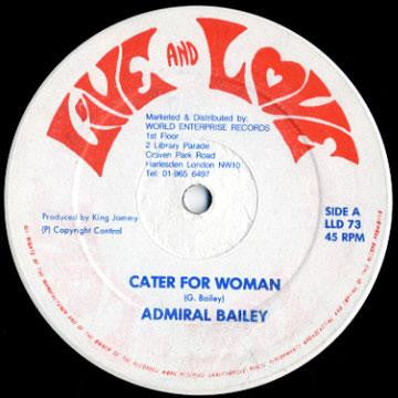 Admiral Bailey : Cater For Woman (12