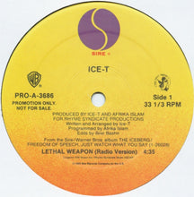 Load image into Gallery viewer, Ice-T : Lethal Weapon (12&quot;, Promo)