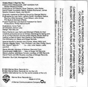 Chaka Khan : I Feel For You (Cass, Album, Club)