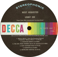 Load image into Gallery viewer, Lenny Dee (2) : Most Requested (LP, Album)