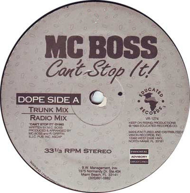 MC Boss : Can't Stop It (12