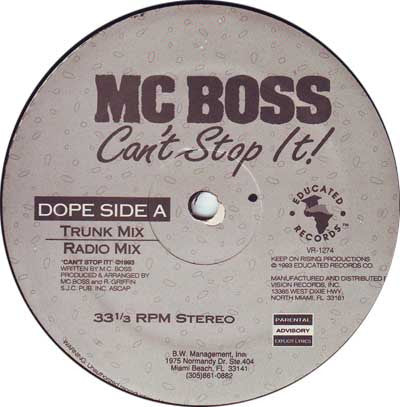 MC Boss : Can't Stop It (12