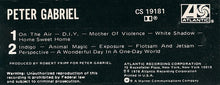 Load image into Gallery viewer, Peter Gabriel : Peter Gabriel (Cass, Album)