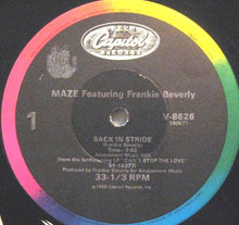 Load image into Gallery viewer, Maze Featuring Frankie Beverly : Back In Stride / Joy And Pain (Live) (12&quot;)