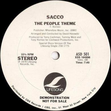 Sacco : The People Theme (12