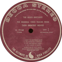 Load image into Gallery viewer, The Marx Brothers : The Original Voice Tracks From Their Greatest Movies (LP)