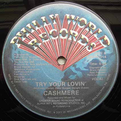 Cashmere (2) : Try Your Lovin' (12
