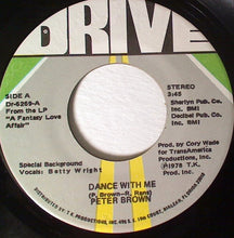 Load image into Gallery viewer, Peter Brown (2) : Dance With Me (7")