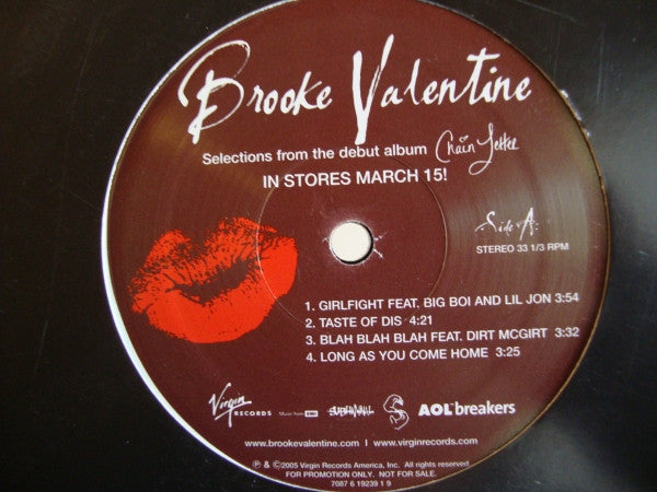 Brooke Valentine : Selections From The Debut Album Chain Letter (12